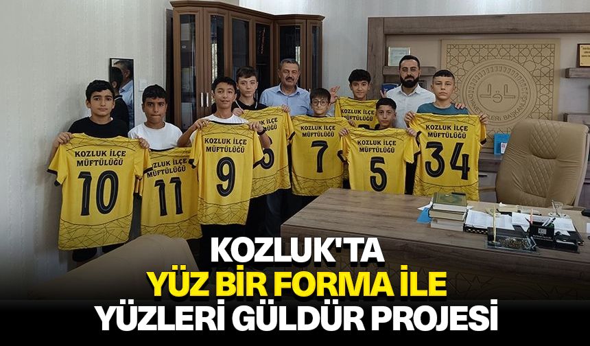 Kozluk'ta "Yüz Bir Forma İle Yüzleri Güldür" projesi