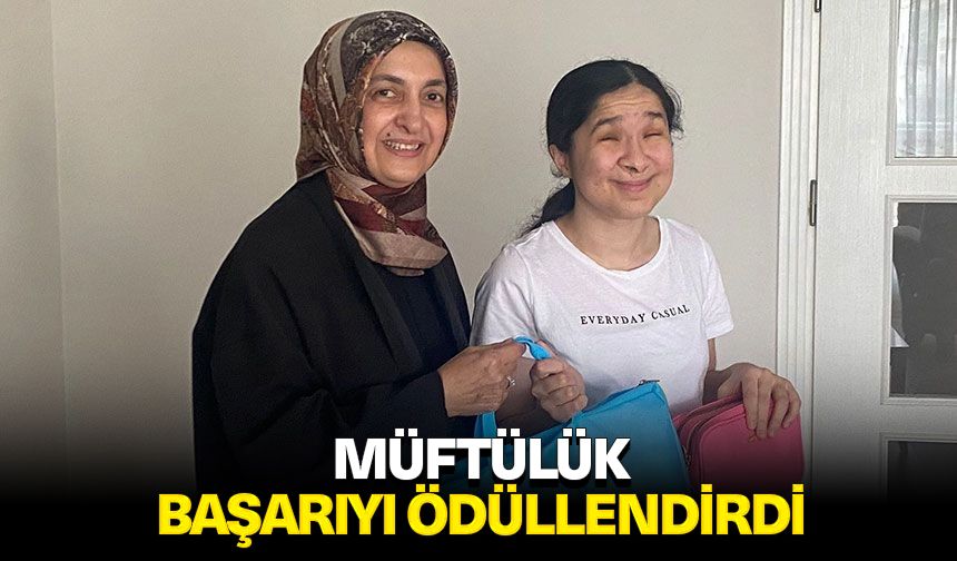 Müftülük başarıyı ödüllendirdi