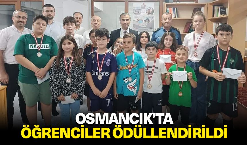 Osmancık’ta öğrenciler ödüllendirildi