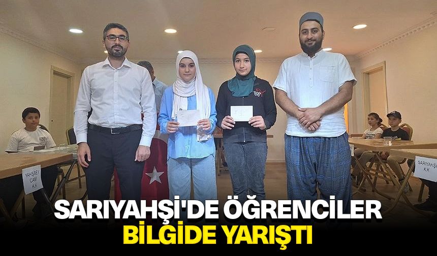 Sarıyahşi'de öğrenciler bilgide yarıştı