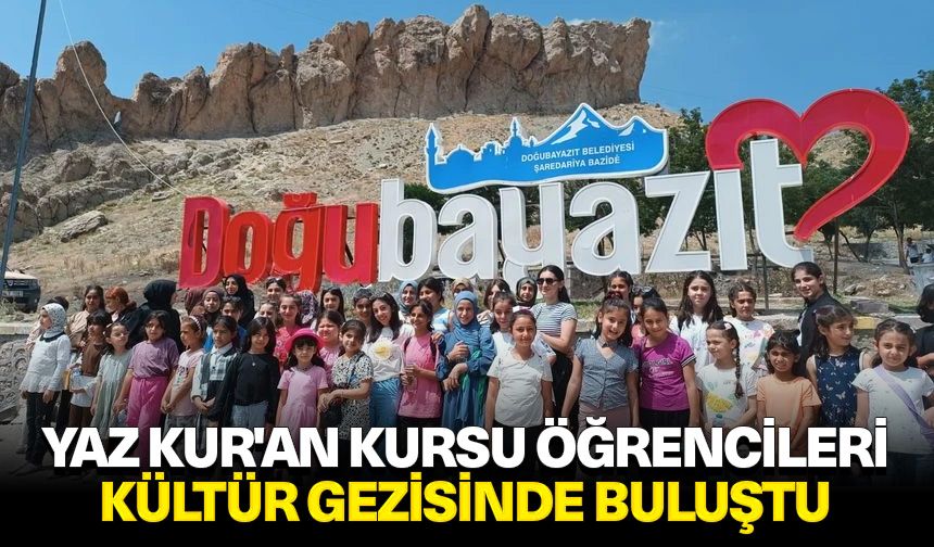 Yaz Kur'an Kursu öğrencileri kültür gezisinde buluştu