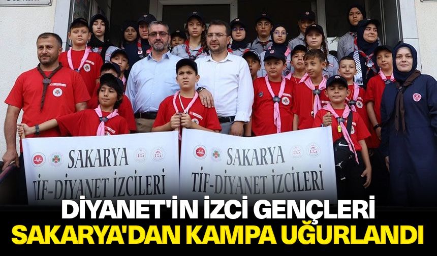 Diyanet'in izci gençleri Sakarya'dan kampa uğurlandı