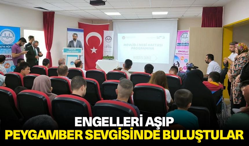 Engelleri aşıp, Peygamber sevgisinde buluştular