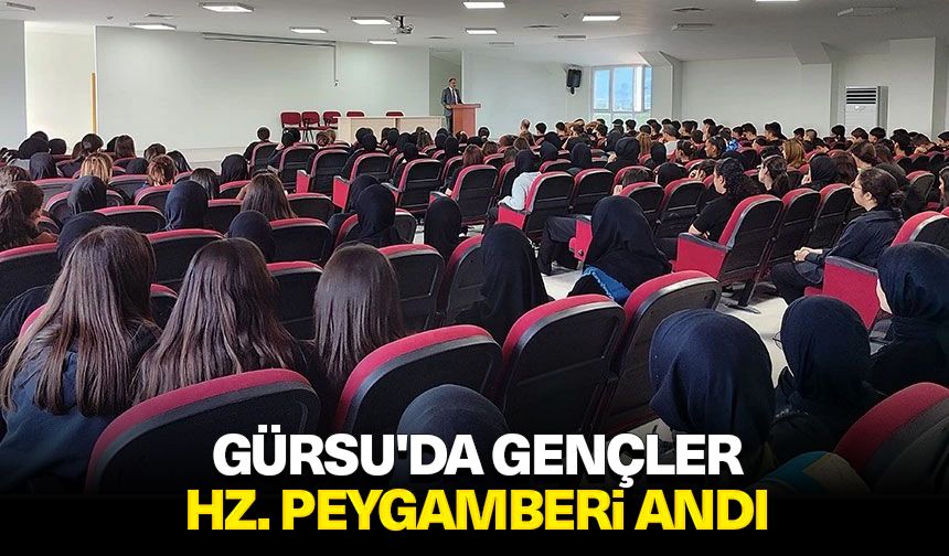 Gürsu'da gençler Hz. Peygamberi andı