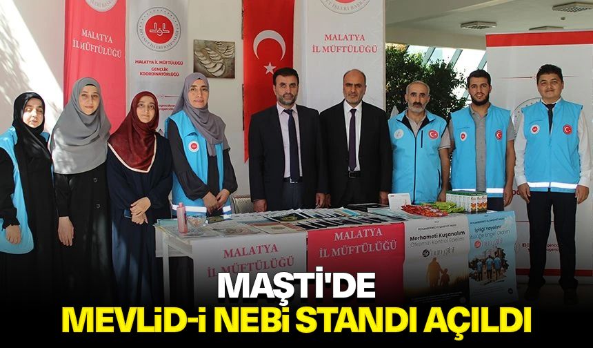 Maşti'de Mevlid-i Nebi standı açıldı