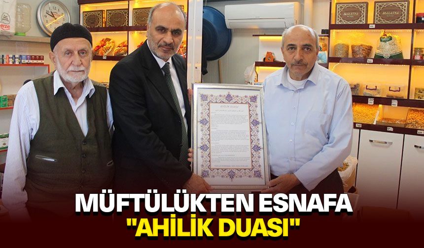 Müftülükten esnafa "Ahilik Duası"