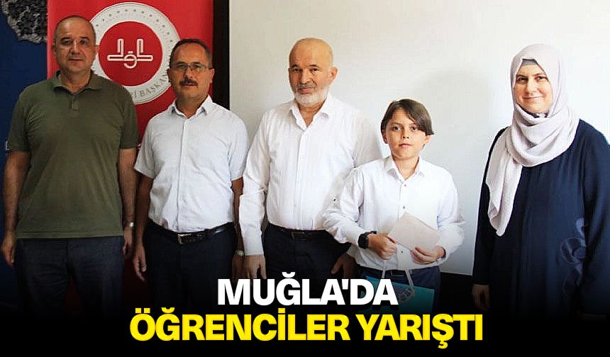 Muğla'da öğrenciler yarıştı