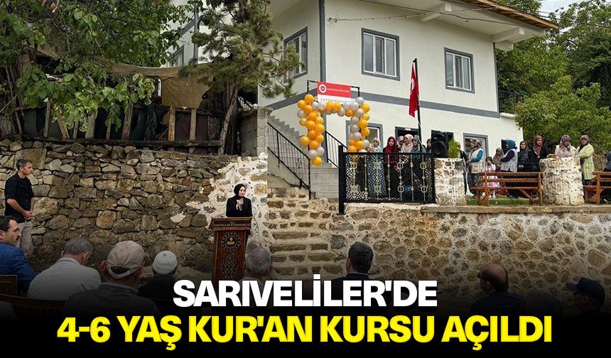 Sarıveliler'de 4-6 Yaş Kur'an Kursu açıldı