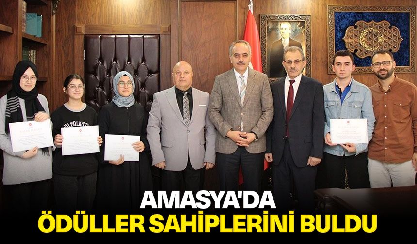 Amasya'da ödüller sahiplerini buldu