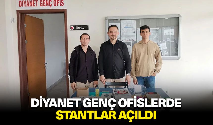 Diyanet Genç Ofislerde stantlar açıldı