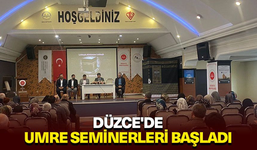 Düzce'de umre seminerleri başladı