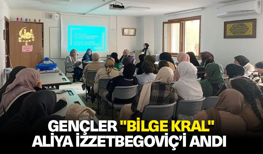 Gençler "Bilge Kral" Aliya İzzetbegoviç’i andı