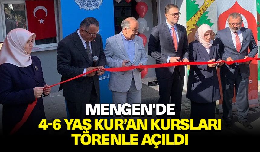 Mengen'de 4-6 Yaş Kur’an kursları törenle açıldı