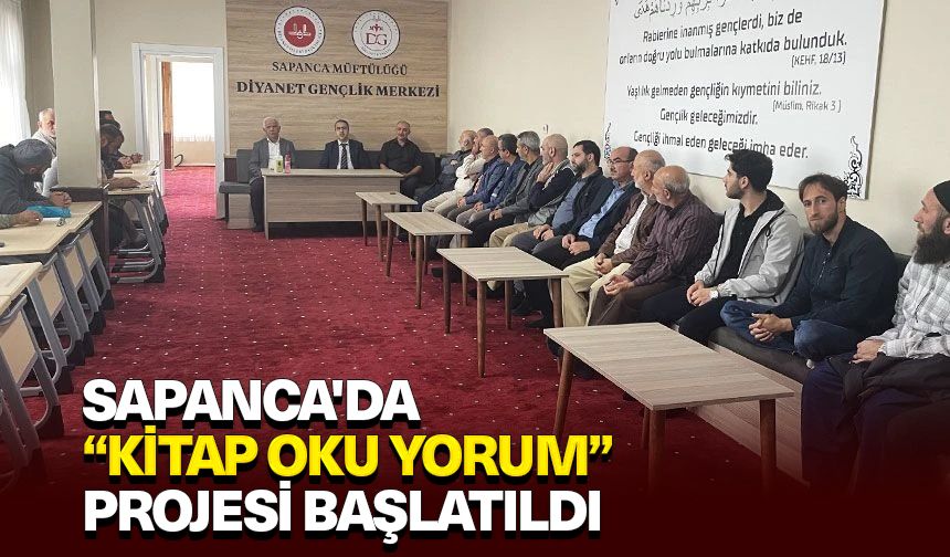 Sapanca'da “Kitap Oku Yorum” projesi başlatıldı