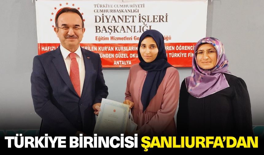 Türkiye birincisi Şanlıurfa’dan