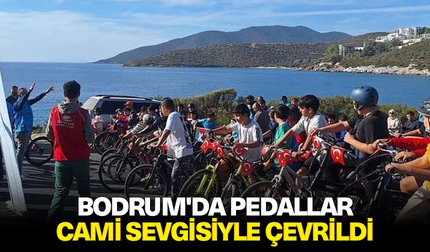 Bodrum'da pedallar cami sevgisiyle çevrildi