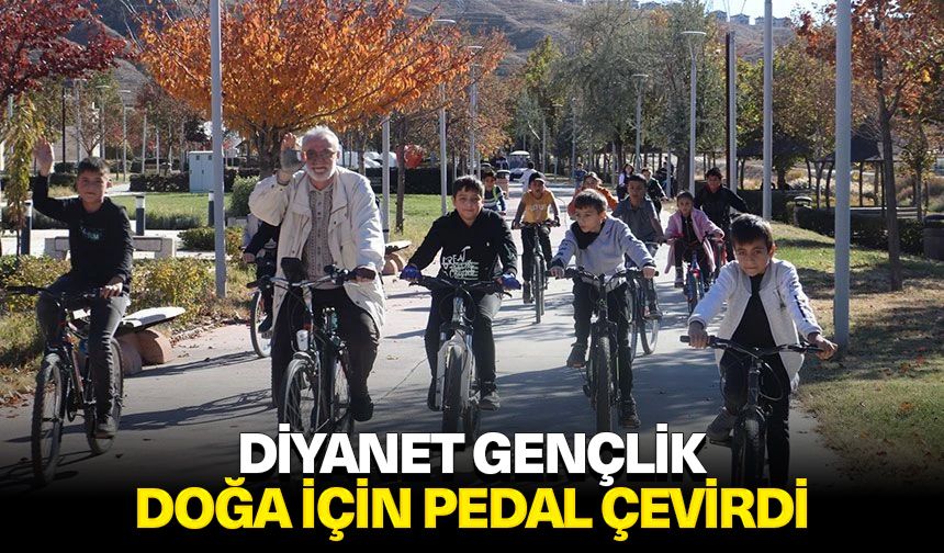 Diyanet gençlik, doğa için pedal çevirdi