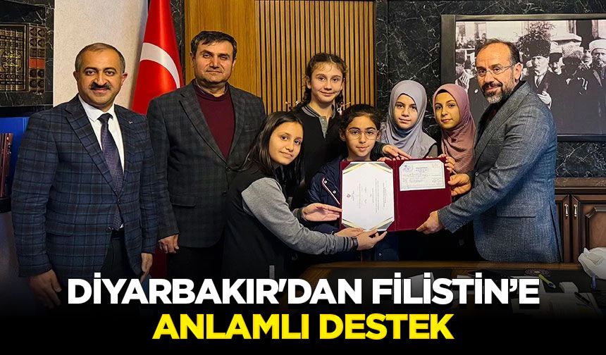 Diyarbakır'dan Filistin’e anlamlı destek