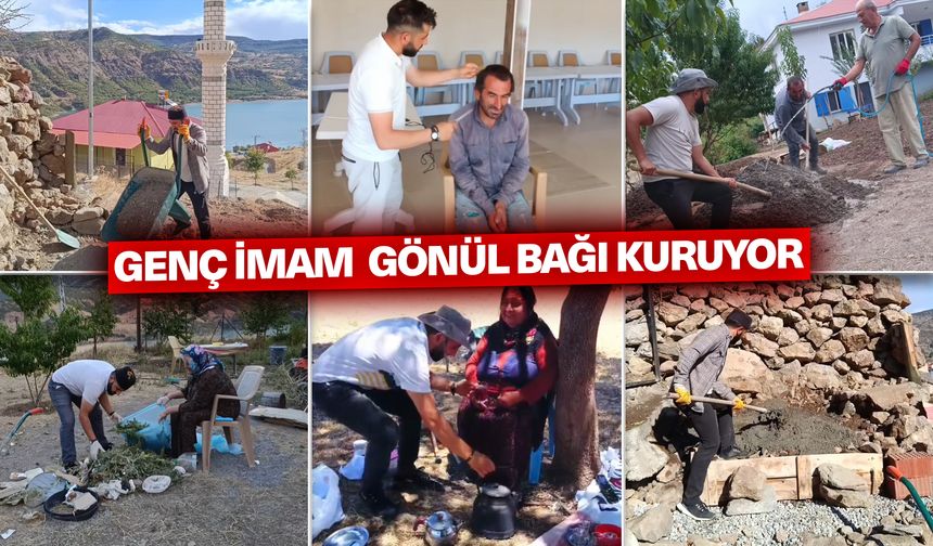 Genç imam camiyi sevdirmek için gönül bağı kuruyor