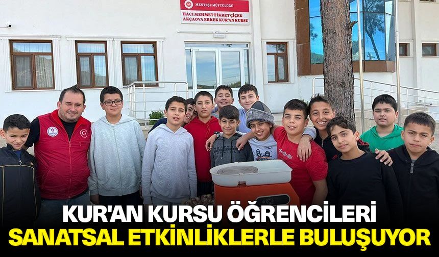 Kur'an Kursu öğrencileri sanatsal etkinliklerle buluşuyor