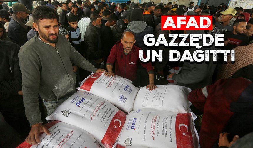 AFAD, Gazze'de Filistinlilere un dağıttı