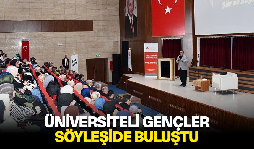 Üniversiteli gençler söyleşide buluştu