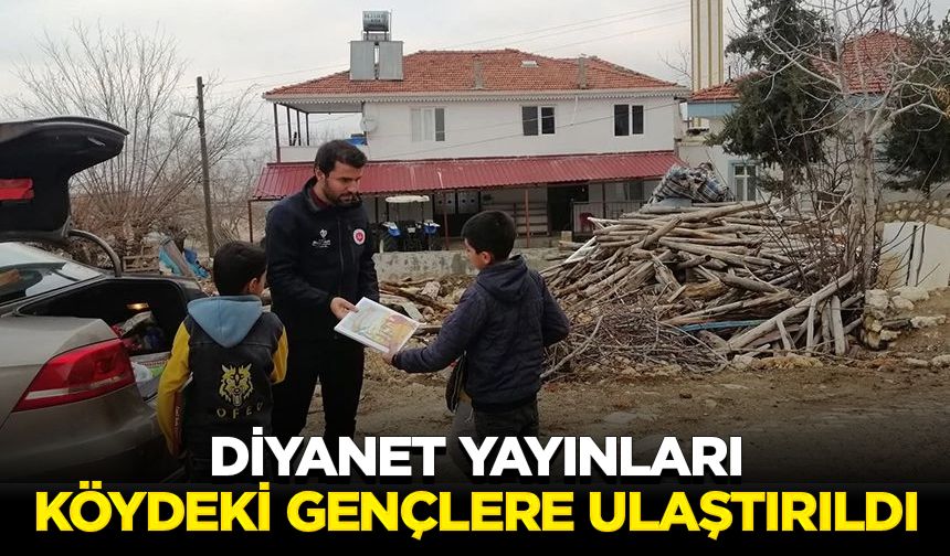 Diyanet yayınları, köydeki gençlere ulaştırıldı