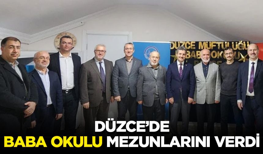 Düzce’de "Baba Okulu" mezunlarını verdi