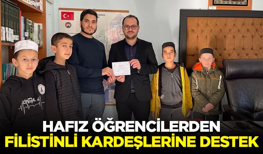 Hafız öğrencilerden Filistinli kardeşlerine destek