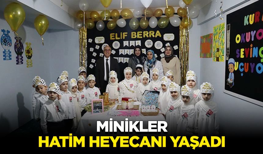 Minikler hatim heyecanı yaşadı