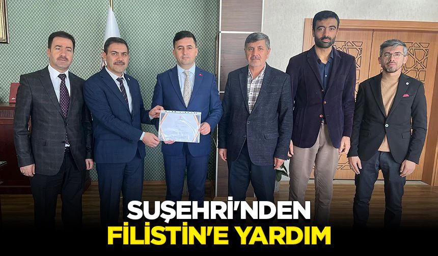 Suşehri'nden Filistin'e yardım