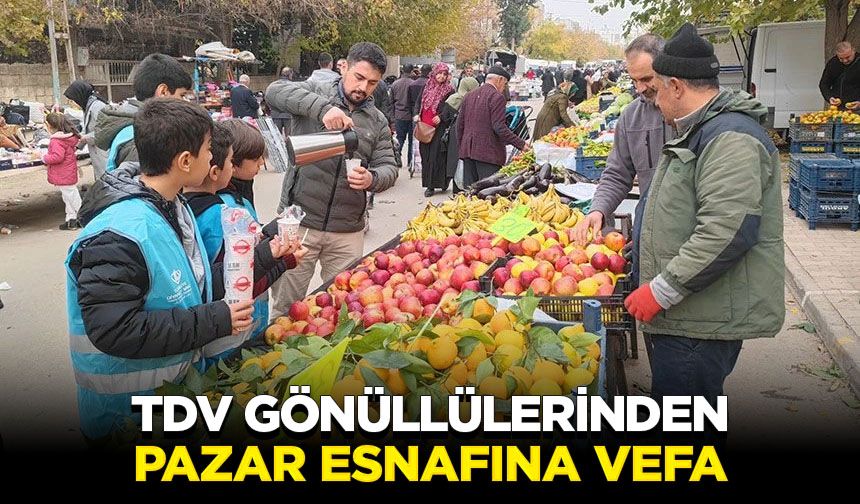 TDV gönüllülerinden pazar esnafına vefa