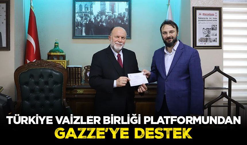 Türkiye Vaizler Birliği Platformundan Gazze’ye destek