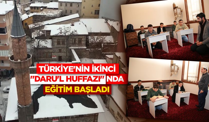 Türkiye'nin ikinci "Daru'l Huffazı"nda eğitim başladı