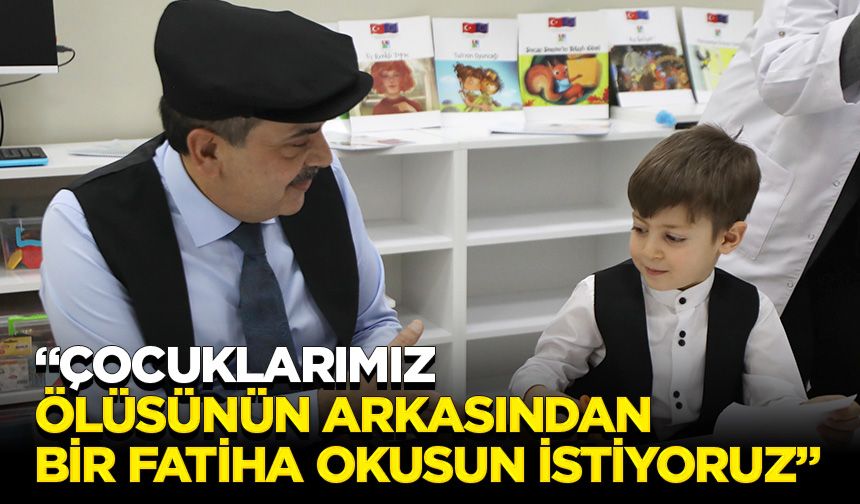 Bakan Tekin: Çocuklarımız ölüsünün arkasından bir Fatiha okusun istiyoruz