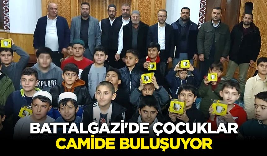 Battalgazi'de çocuklar camide buluşuyor