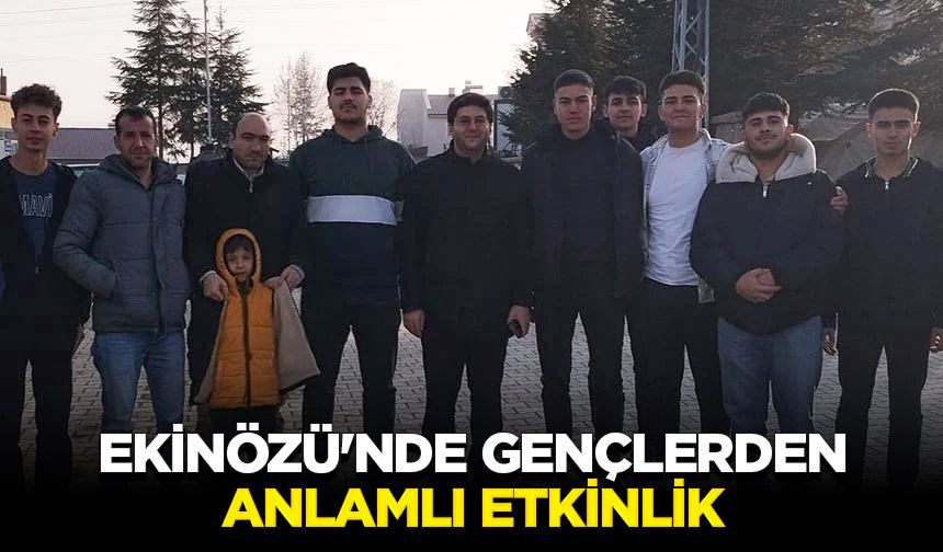 Ekinözü'nde gençlerden anlamlı etkinlik