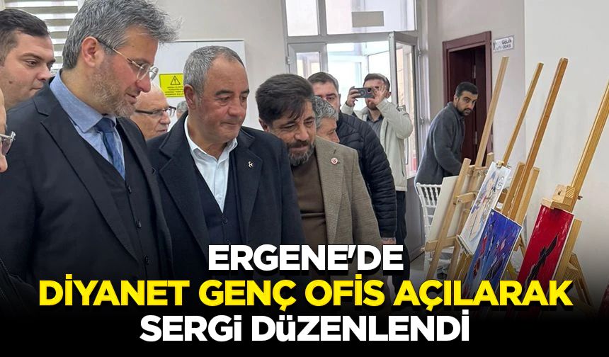 Ergene'de Diyanet Genç Ofis açılarak sergi düzenlendi