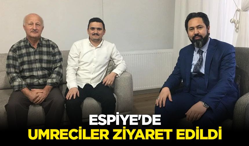 Espiye'de umreciler ziyaret edildi