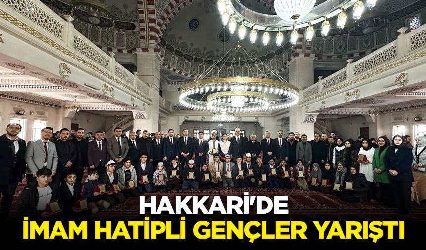 Hakkari'de imam hatipli gençler yarıştı