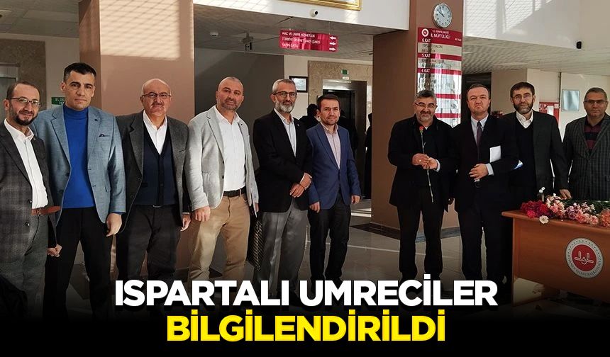 Ispartalı umreciler bilgilendirildi