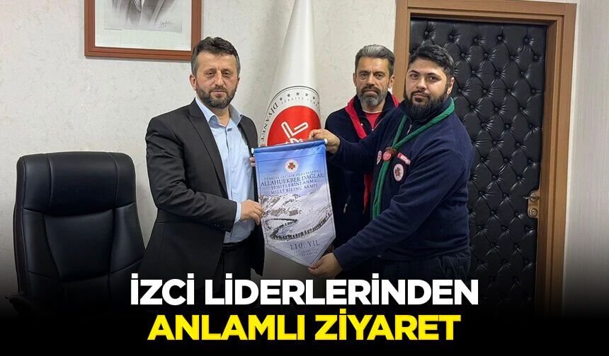 İzci liderlerinden anlamlı ziyaret