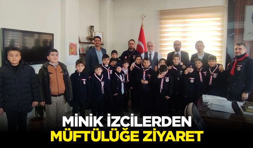 Minik izcilerden müftülüğe ziyaret