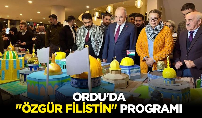 Ordu'da "Özgür Filistin" programı