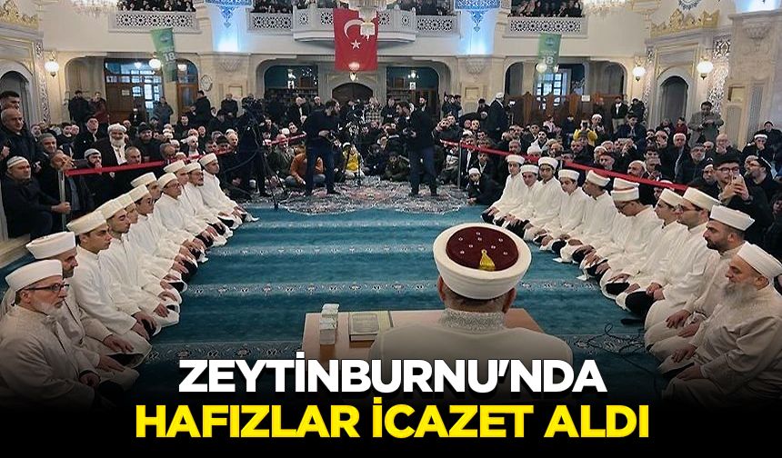 Zeytinburnu'nda hafızlar icazet aldı