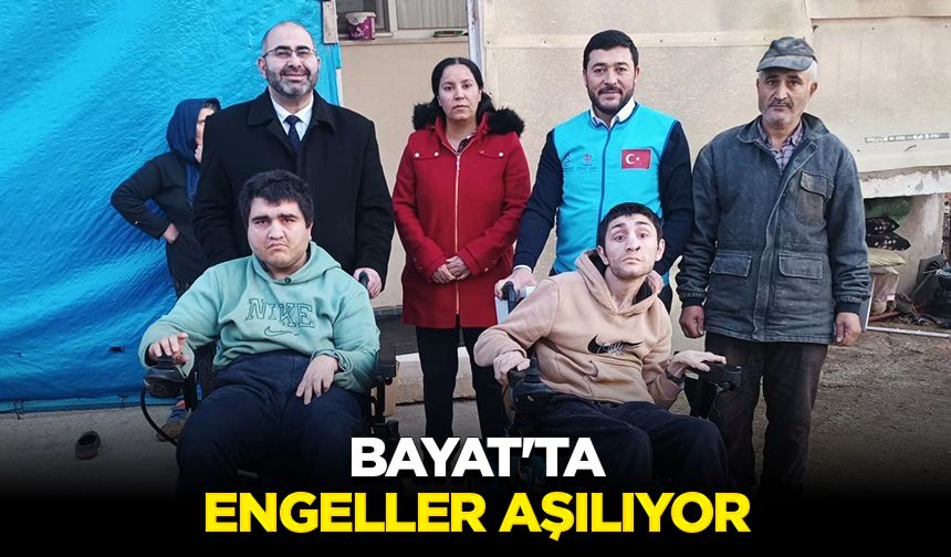 Bayat'ta engeller aşılıyor