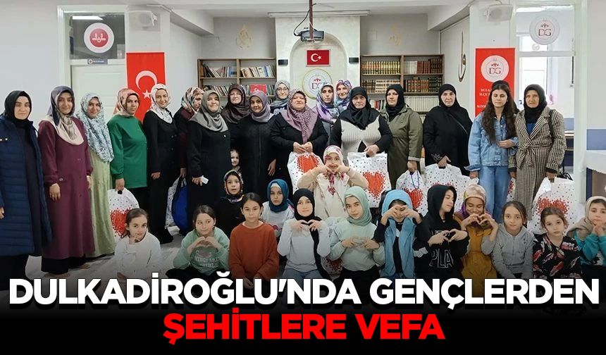 Dulkadiroğlu'nda gençlerden şehitlere vefa