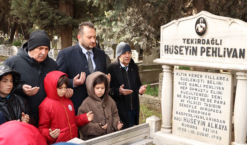 Tekirdağlı Hüseyin Pehlivan dualarla anıldı