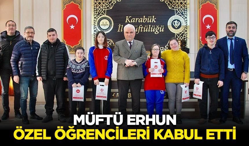 Müftü Erhun, özel öğrencileri kabul etti