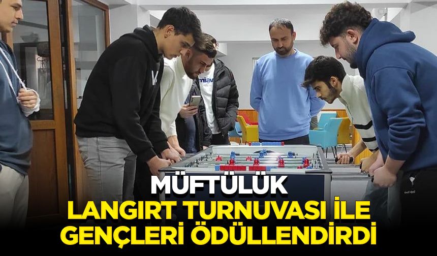 Müftülük, Langırt Turnuvası ile gençleri ödüllendirdi